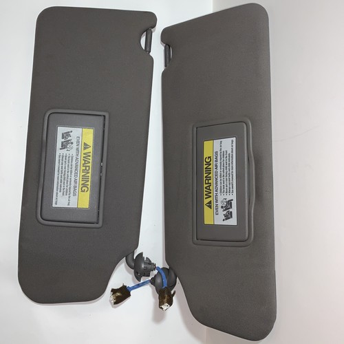 2009-2015 Honda Pilot Driver Passenger Sun Visor Mirrored Lighted Dark Gray OEM