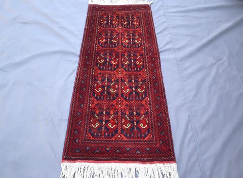 2x5 Runner Rug, Afghan Handmade Wool Rug, Fine Quality Bokhara Rug, Entryway Rug - Picture 3 of 12