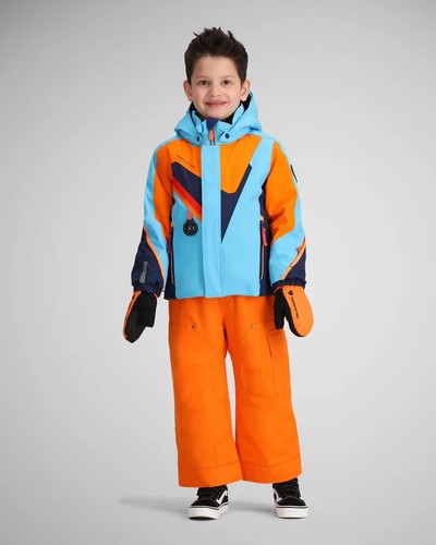 Obermeyer Super G Jacket Boys 6 Waterslide Long Sleeve Full Zip Hooded ERK1585 - Picture 6 of 8