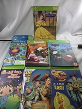 Leap Frog TAG Book Lot Of 7 - Toy Story, Cars, Disney Beauty And The Beast,...
