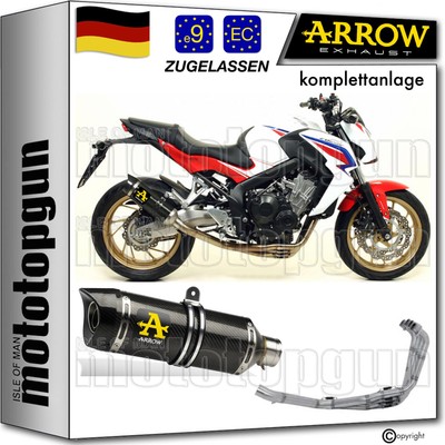 komplettanlage open carbon c thunder arrow fur honda cb 650 f 2014 14 2015 15