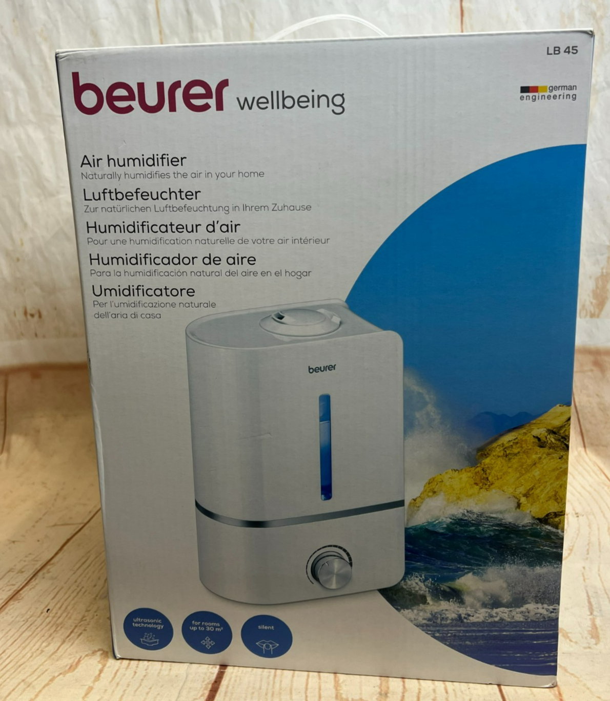Beurer Air Humidifier LB45 Silent Ultrasonic Technology Rooms   *LAST STOCK*