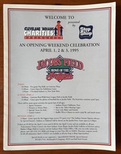 Vintage 1995 Opening Weekend Celebration At Jacobs Field Indians vs NY Mets Card