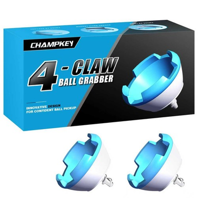 #ad CHAMPKEY 4 Claw Pressure Golf Ball Grabber 2 Pack Premium Blue $14.76