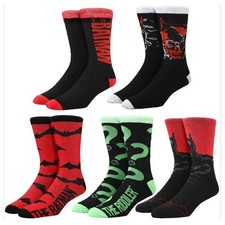 Bioworld The Batman 5 Pair Casual Crew Socks NEW IN STOCK