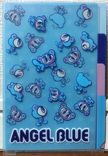 Narumiya Character Angel Blue Nakamura Kun A6 File Folder 3 Pockets Kids JAPAN