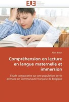 Tbd | CompréHension En Lecture En Langue Maternelle Et Immersion | Taschenbuch