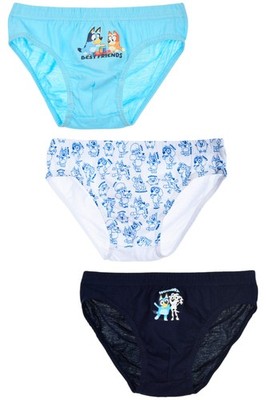 Bluey & Bingo Slip 3er Pack - Jungen Slip Unterwäsche Gr. 98 -116 cm
