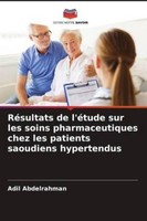 RéSultats De L'éTude Sur Les Soins Pharmaceutiques Chez Les ... 9786207233212