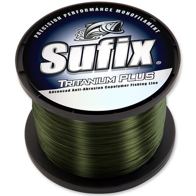 Sufix Tritanium Plus Dark Green Fishing Line (370 yds) - 40 lb Test