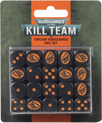 Warhammer 40000 Kill Team Corsair Voidscarred Dice Set