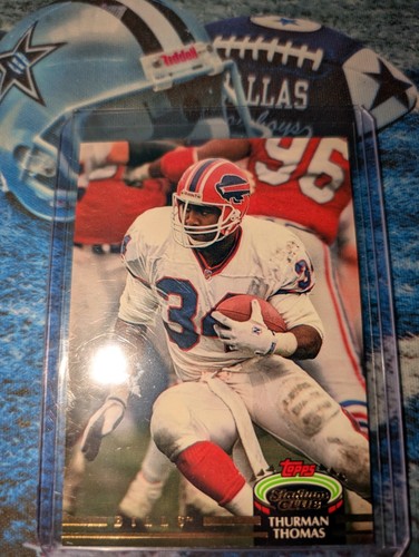 THURMAN THOMAS 🦬BILLS🦬 1992 TOPPS 🏟️ STADIUM 🏟️ CLUB🏟️ #134 (HOF 🔥Free Sh - Picture 2 of 3