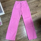 Women’s High Waisted Straight Leg Pink Jeans Size 27 Soft Material — photo 1
