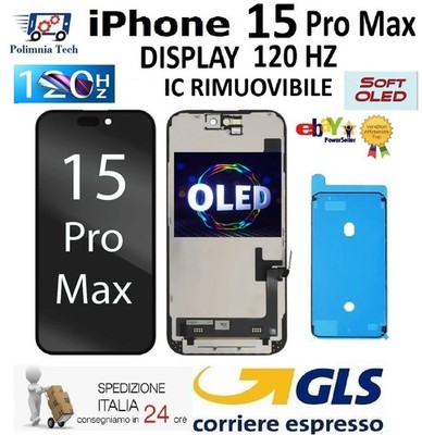 APPLE iPhone 15 Pro Max Neu Display Touchscreen Soft OLED 120 Hz Original GLS