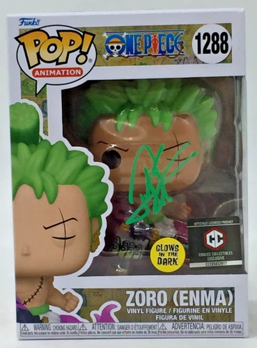 Funko Pop! One Piece Zoro Enma GW #1288 Chalice Exclusive Signed by Mackenyu PSA