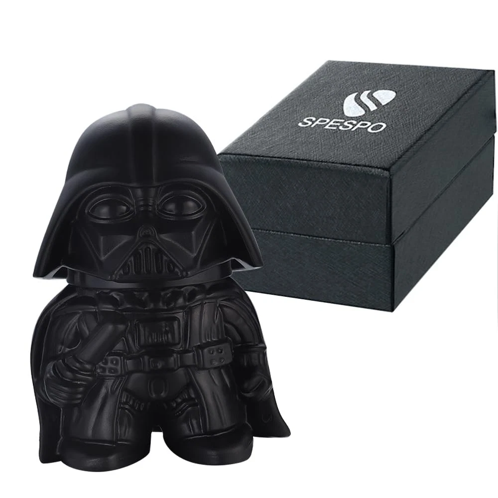 Cartoon Herb Grinder, Magnetic Spice 3piece Zinc Alloy Metal Black