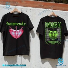2 Sides Fontaines D.C. Favourite Heart Romance 2025 Tour Unisex T-shirt