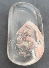 Phathom Ghost Quartz 1" x .75" Crystal Chakra Pocket Gemstone