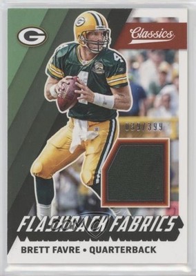 2017 Panini Classics Flashback Fabrics 39/399 Brett Favre #BF HOF 0w1