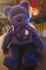 Ty Beanie Baby Princess The Diana Bear 1997 Rare Canada Tush Tag PE Pellets