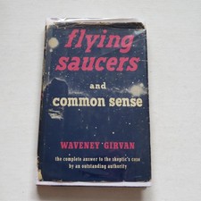 Listing image for Flying Saucers and Common Sense Waveney Girvan 1956 Vintage UFO Hardcover Book