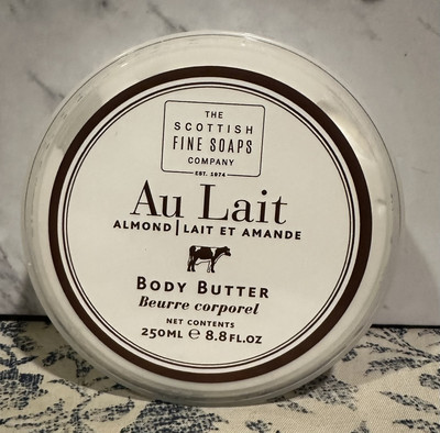 New SCOTTISH FINE SOAPS Au Lait Almond Body Butter