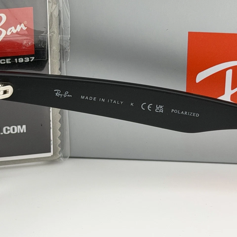 Gafas de sol Ray-Ban RB4165 622/6G Justin marco negro de goma 54 mm gris espejo Foto 4 de 4