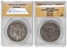 *** ANACS *** GERMANY - HESSE-DARMSTADT ** 5 MARK 1899 ** XF40 ** CV $1900 ** n3