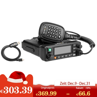 Retevis RT90 Amateurfunk 2m/70cm Dualband Funkgerät Mobilgerät GPS 50W 3000CH