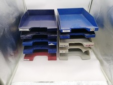 10x Ablagefächer stapelbar DIN A4 Schreibtisch-Organizer Büro Ablage Briefablage