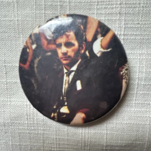 The Beatles Ringo Starr Colored Pin/ Button  1970s 2 Inch