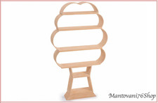 Espositore Libreria Mensole ripiani mobile forma di albero in legno a 6 ripiani