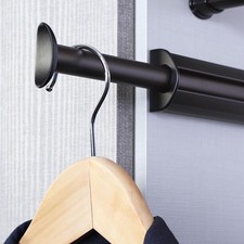 TAG Hardware Premium 14.12" Long Pullout Closet Valet Rod with 9.56" Extension