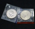 2002 P & D Kennedy US Mint BU Half Dollar 2  Coin Cello Set