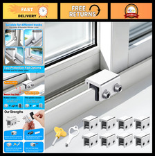 Adjustable Window Locks - 8 Sets, Drill-Free Security Stoppers for Home  Apartm