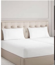 Split King White 4Pcs Sheet Set - Comfy /Cooling Sheets Luxury Soft/Wrinkle Free