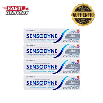 Sensodyne Extra Whitening Toothpaste 0.8 oz Travel Size   Pack of 4