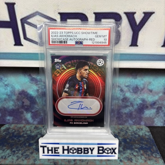 2022-23 Topps UCC Showtime - Ilias Akhomach - Showcase Autograph Red /10