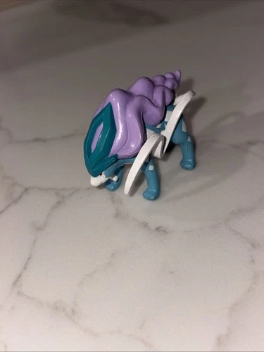 Pokemon Suicune Tomy 2" Blue Purple Teal White Action Figure Toy Vintage