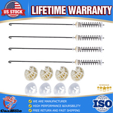 W10780045 Washer Suspension Rods Kits 4 Pieces for Whirlpool Kenmore Maytag Amana Roper Crosley Inglis, Compatible with Washing Machine Models WTW4800BQ1 NTW4516FW1 NTW4516FW2 NTW4516FW3,25.5 Inches