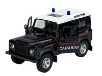 Welly Land Rover Defender Carabinieri Black 1:34 Die Cast Metal Model Neu 42392
