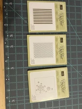Stampin Up Textured Embossing Folders - Opened