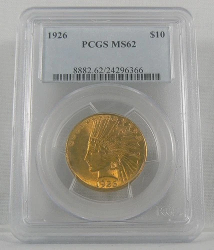 1926 $10 Gold Indian Head PCGS MS62