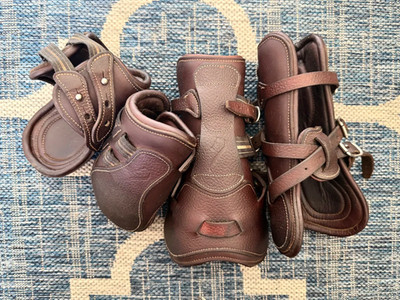 Cob Sized Antares Leather Open Front & Hind Equitation Jumping Boots