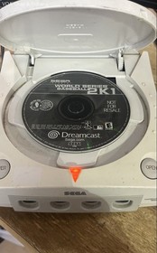Sega Dreamcast Console Controller & World Series Baseball 2K1 Game Lot
