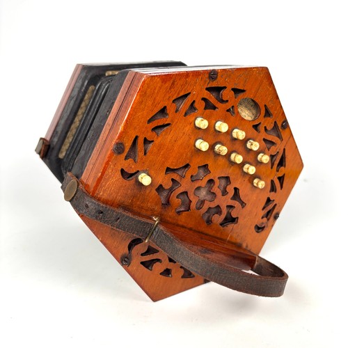 Antique c1897 Lachenal & Co 20 Button Anglo Concertina No 147551