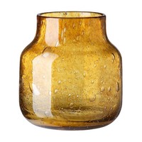 Fink Blumenvase 19 Cm Gelb Glasvase Oder Windlicht Stimmungslicht Kerzenhalter