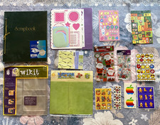 14pc Scrapbook Lot Album Holiday Stickers Paper Qwikit Templates Great Gift