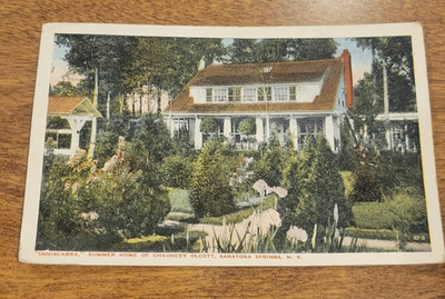 ''Inniscarra'' Summer Home of Chauncey Olcott, Saratoga Springs, N.Y. Postcard