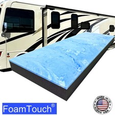 FoamTouch 6"x42"x72 RV Mattress, 1" Gel on 5" Charcoal High Density